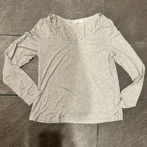 Barefoot Dreams Malibu Collection Gray Long Sleeve